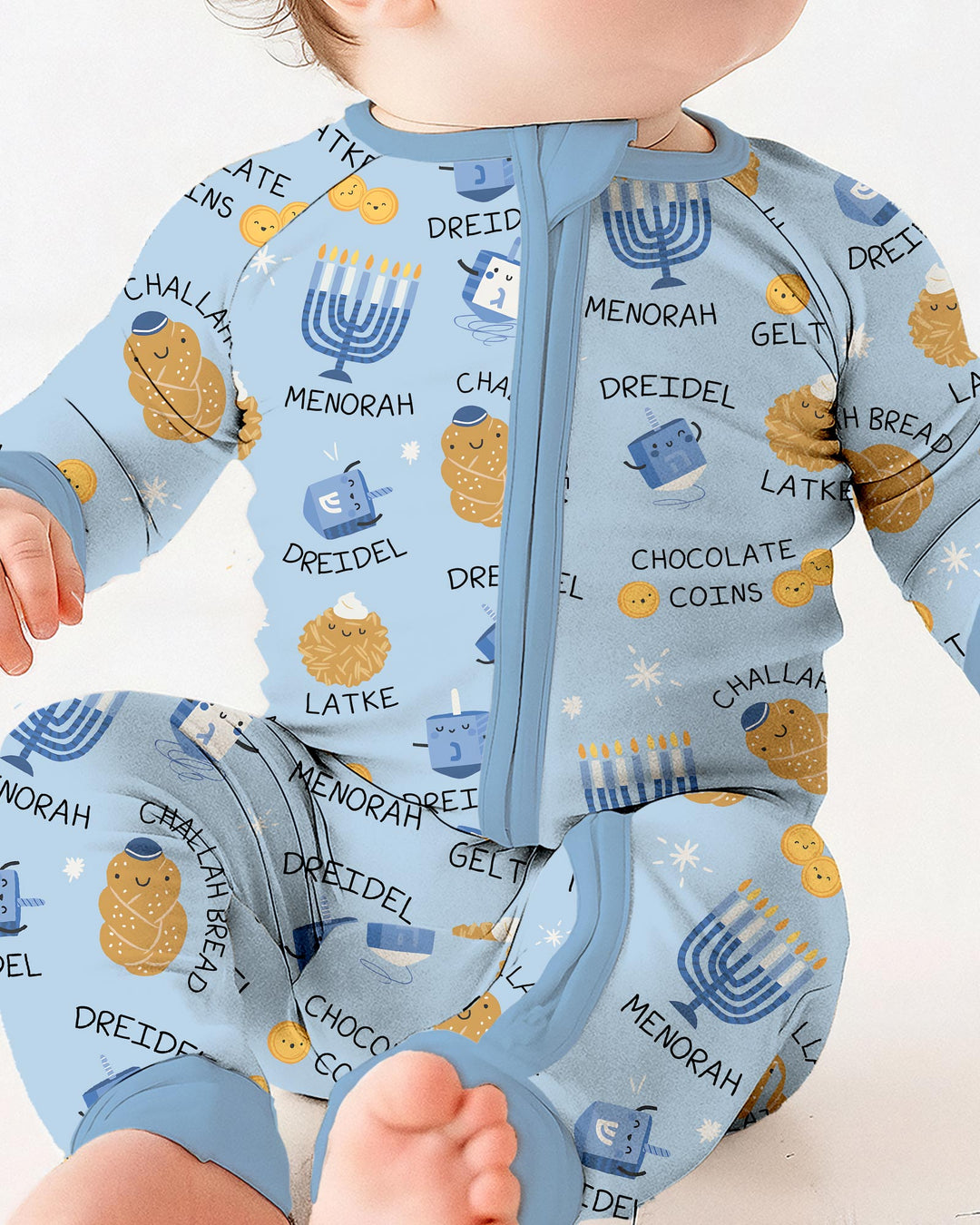 Family Hanukkah Matching Bamboo Convertible Zippy