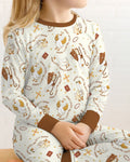 Jesus Loves You Silly Goose Bamboo Two Piece Long Sleeve Pajama Set