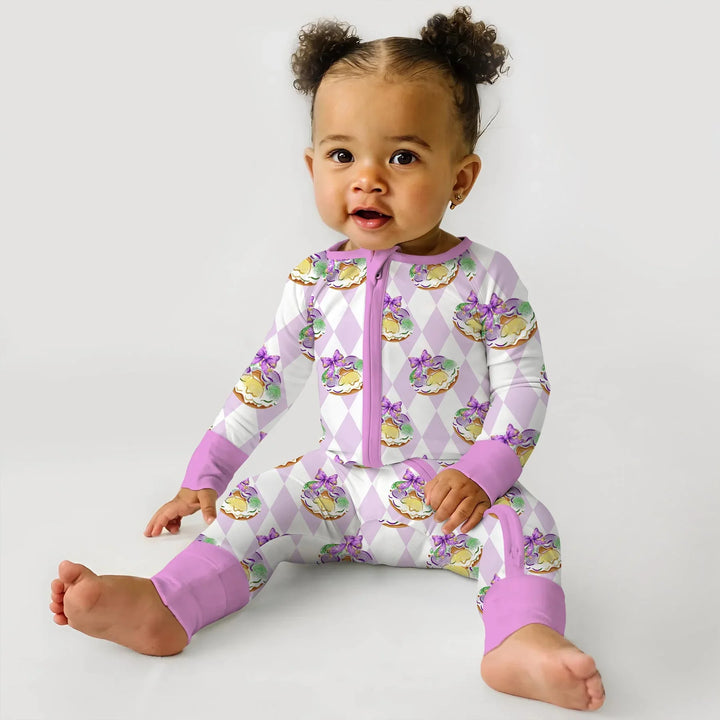 Mardi Gras Donut Bamboo Convertible Zippy