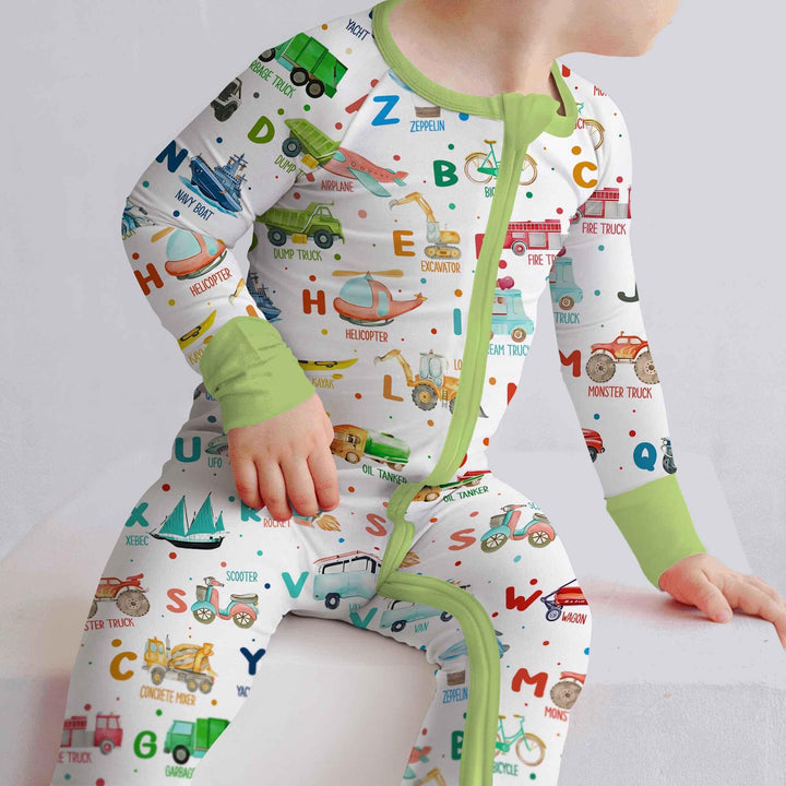 Transportation Alphabet Bamboo Convertible Zippy