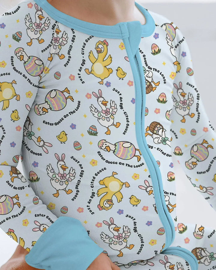 Easter Goose Family Matching Bamboo Convertible Zippy