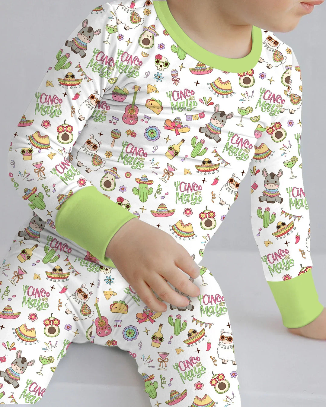 Cinco de Mayo Fiesta Bamboo Two Piece Long Sleeve Pajama Set