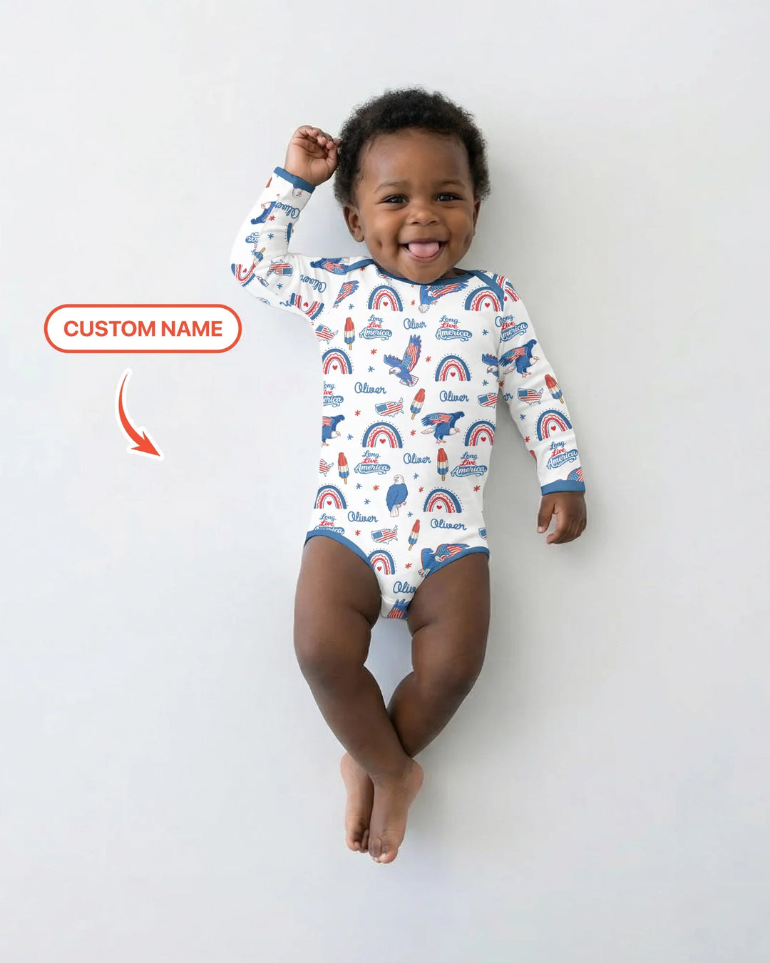 Long Live America Bamboo Bodysuit