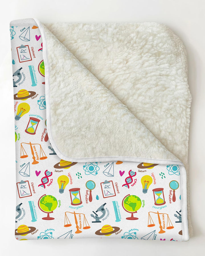 Tiny Scientist Explores The World  Bamboo Blanket