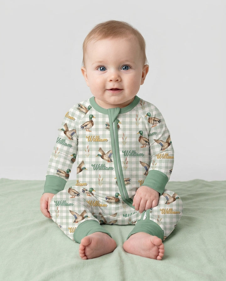 Mallard Duck Custom Name Bamboo Convertible Zippy