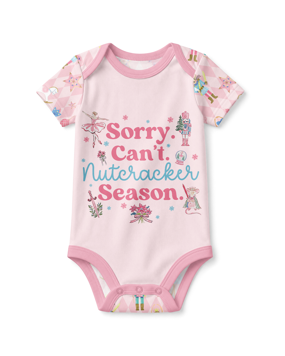 Sorry Can't Nutcracker Season Ballet Christmas Bamboo Bodysuit