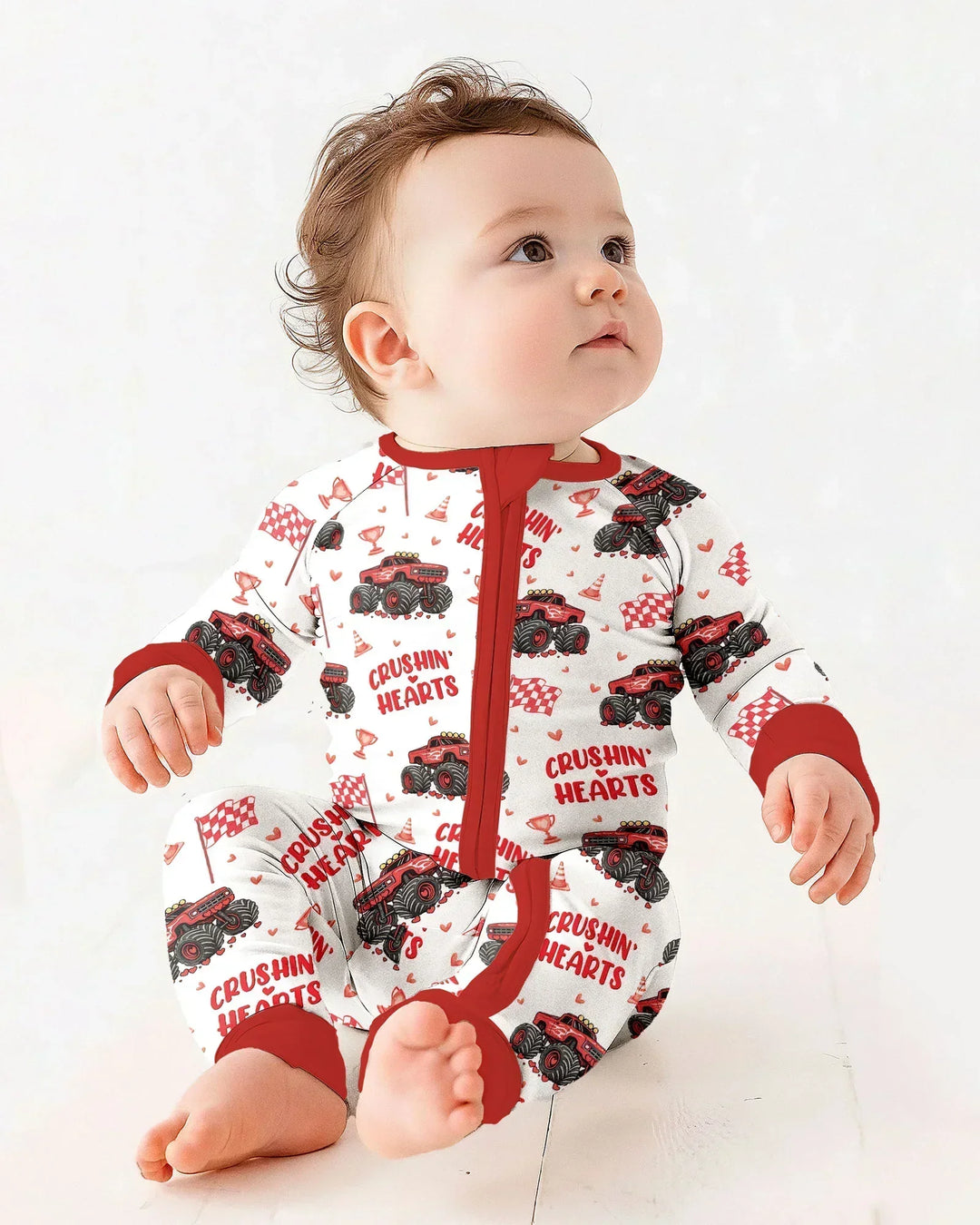 Crushin Hearts Bamboo Convertible Zippy