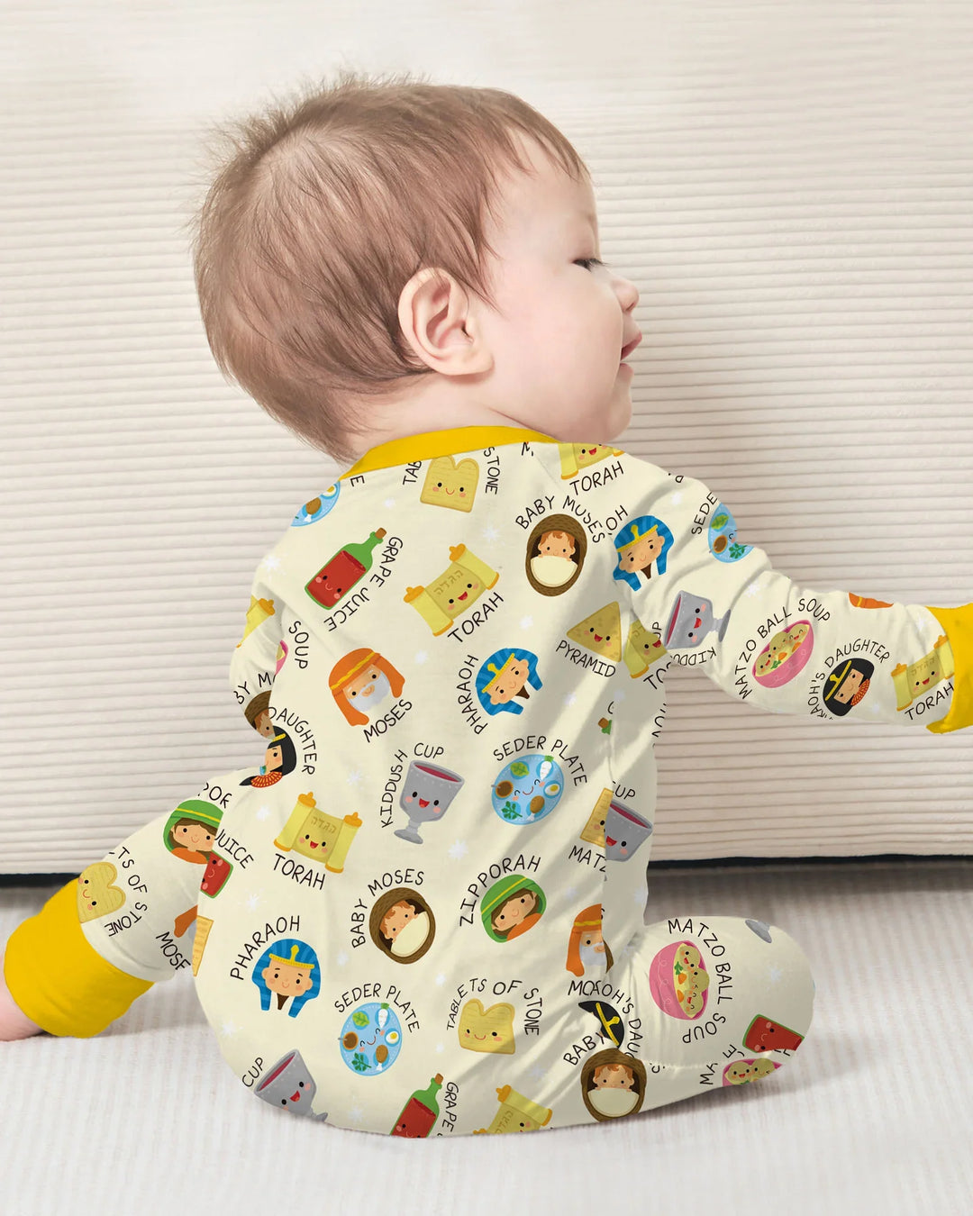 Cute Passover Characters Bamboo Convertible Zippy