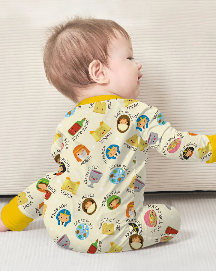 Cute Passover Characters Bamboo Convertible Zippy