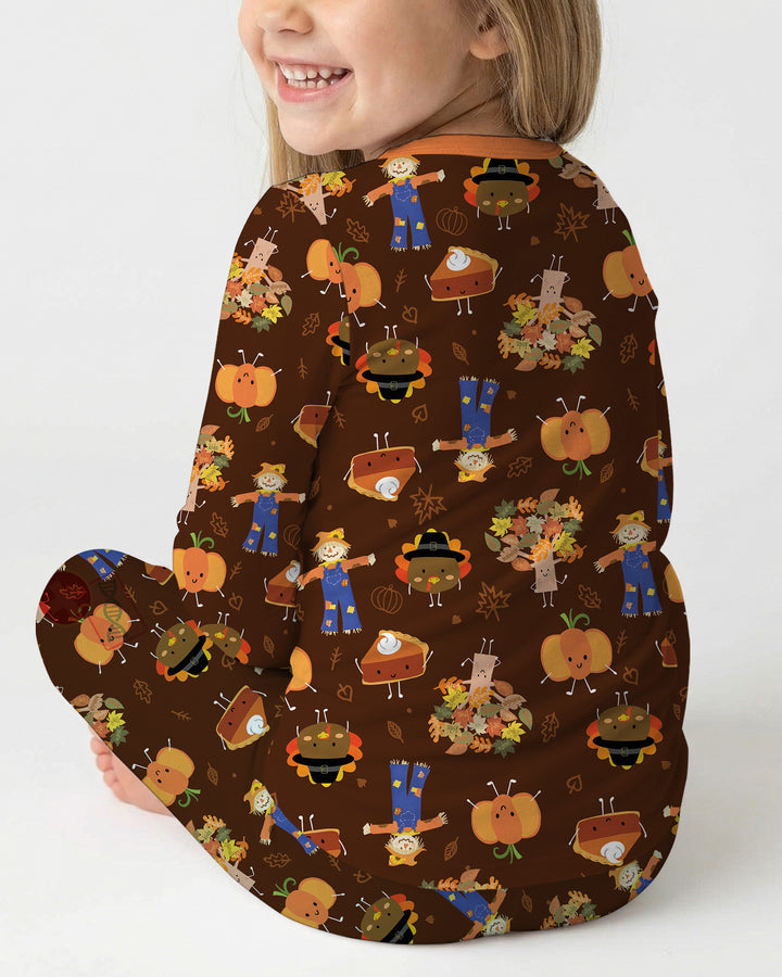 Template Bamboo Two Piece Long Sleeve Pyjamas Set