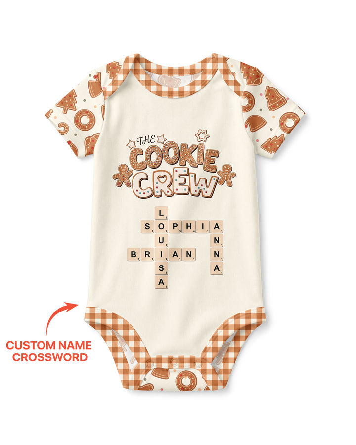 Custom Crossword Cookie Crew Bamboo Bodysuit