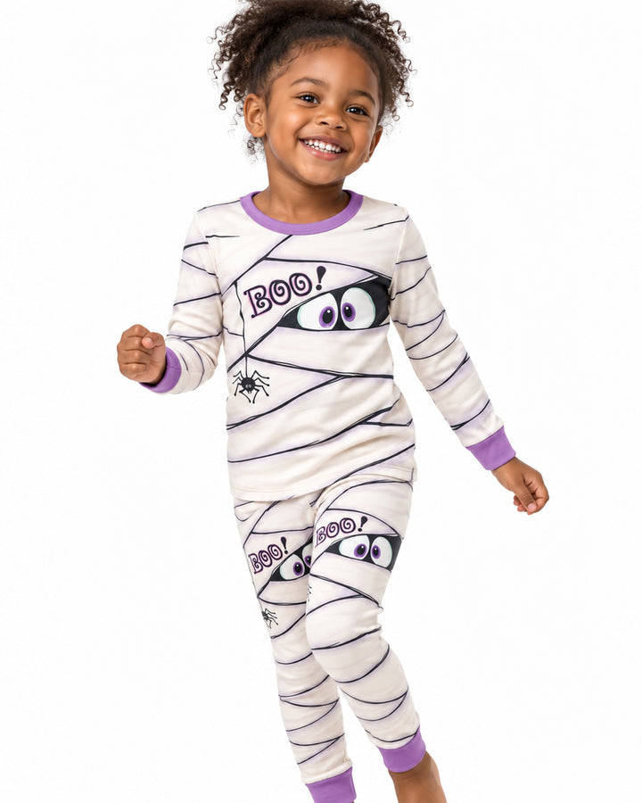 Little Mummy Halloween Bamboo Two Piece Long Sleeve Pajama Set