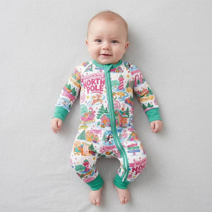 Retro North Pole Bamboo Convertible Zippy