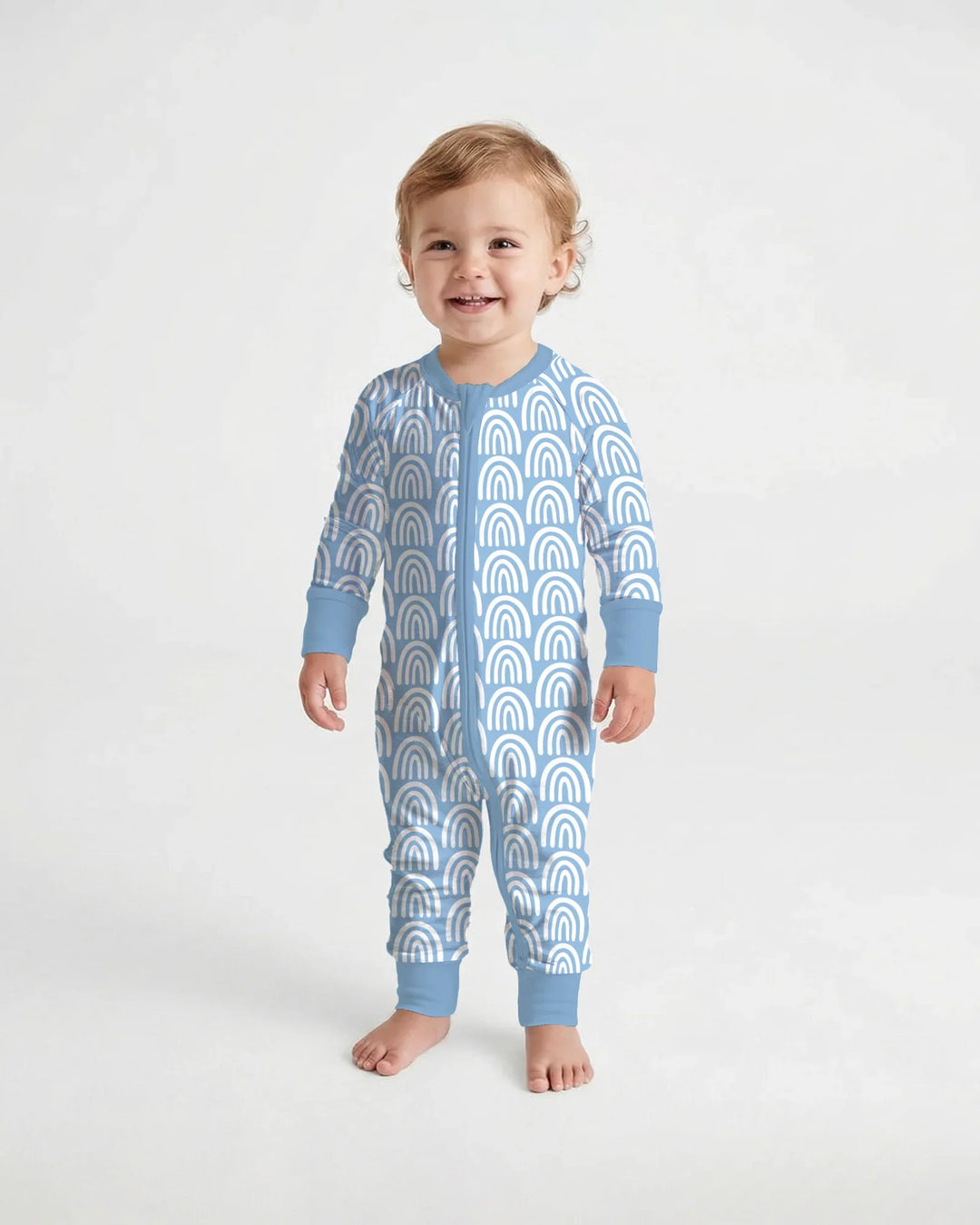 Sky Blue Rainbows Bamboo Convertible Zippy