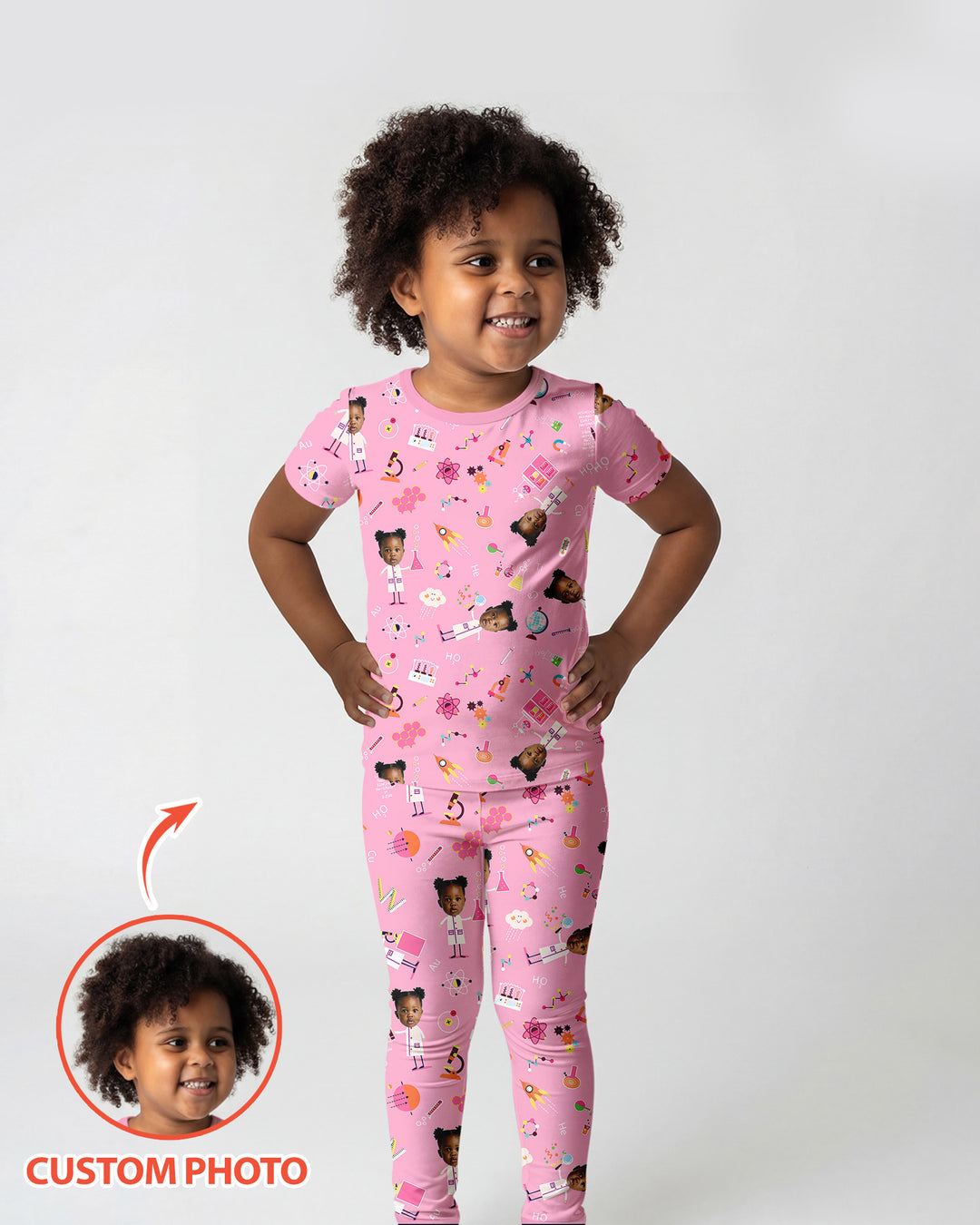 CUSTOM Template Bamboo Two Piece Short Sleeve Pyjamas Set