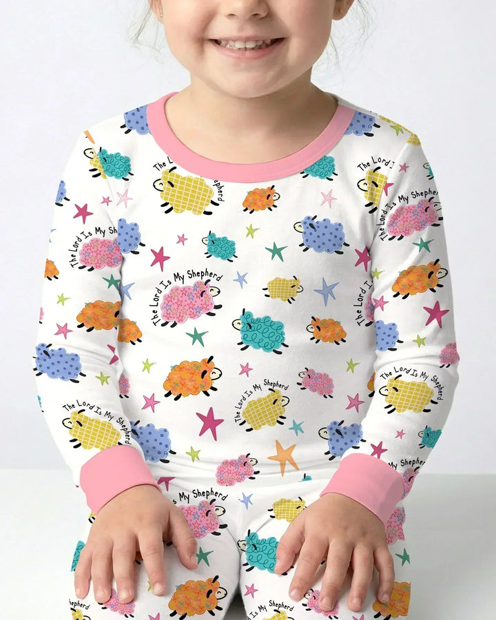 The Lord Is My Shepherd Bamboo Two Piece Long Sleeve Pajama Set