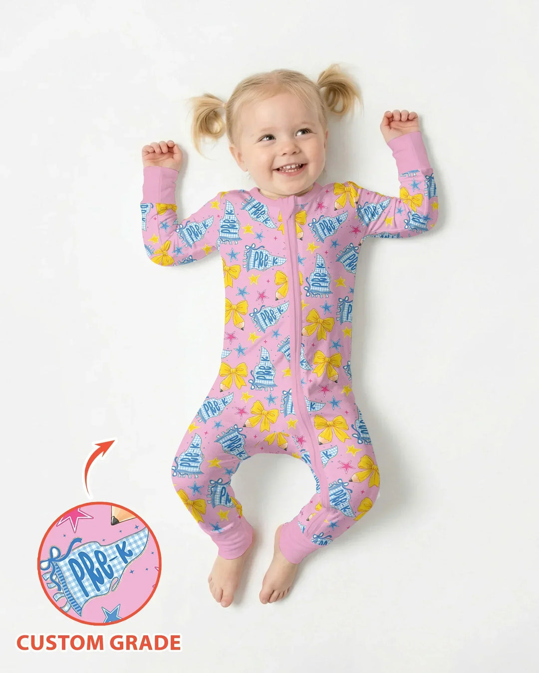 Pencil Bow Back To School Bamboo Convertible Zippy