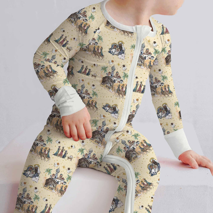 Nativity Christmas Family Matching Family Bamboo Convertible Zippy