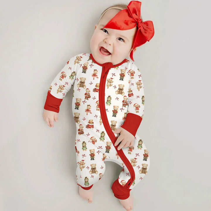Christmas Teddy Bears Bamboo Convertible Zippy