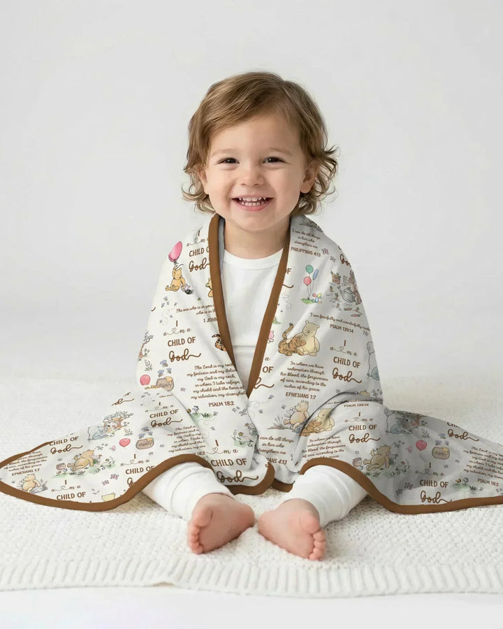 Child of God Whimsy Woodland Bamboo Blanket