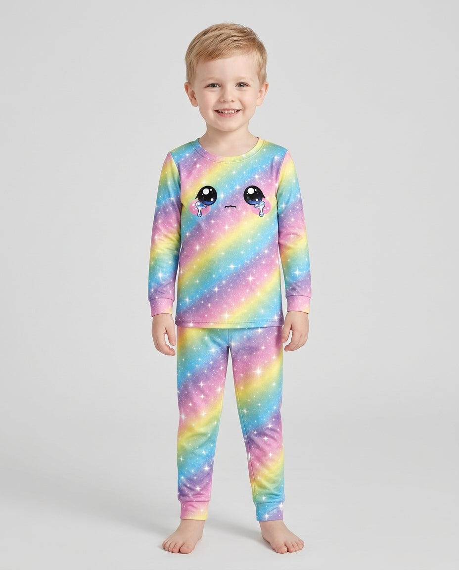 Matching Squishy Dumplings Costume Bamboo Two Piece Long Sleeve Pajama Set