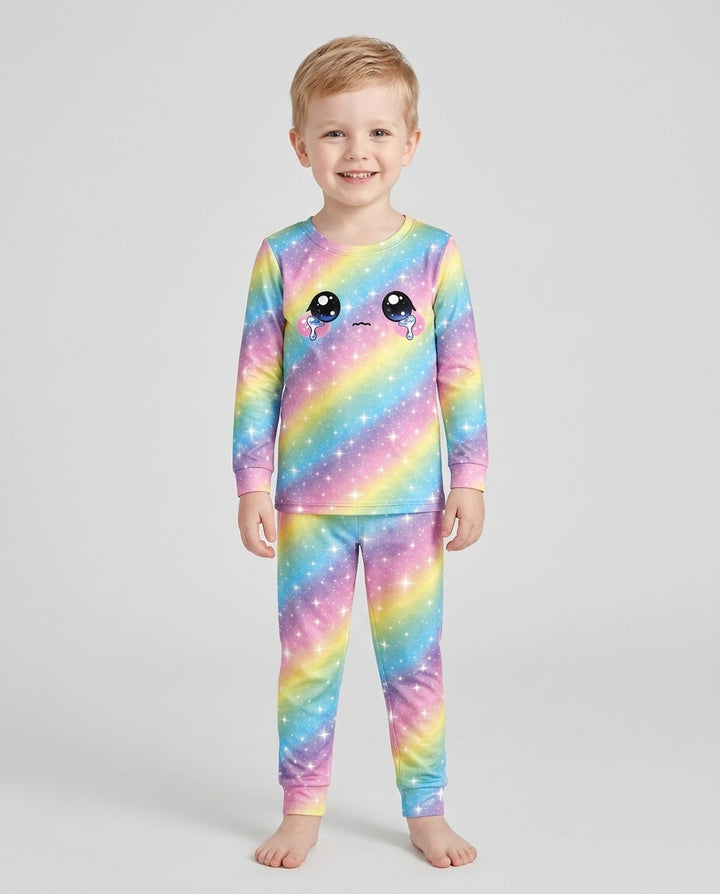 Matching Squishy Dumplings Costume Bamboo Two Piece Long Sleeve Pajama Set