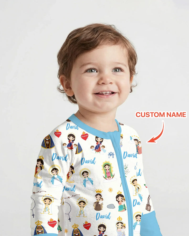 Custom Name Mother Mary Bamboo Convertible Zippy