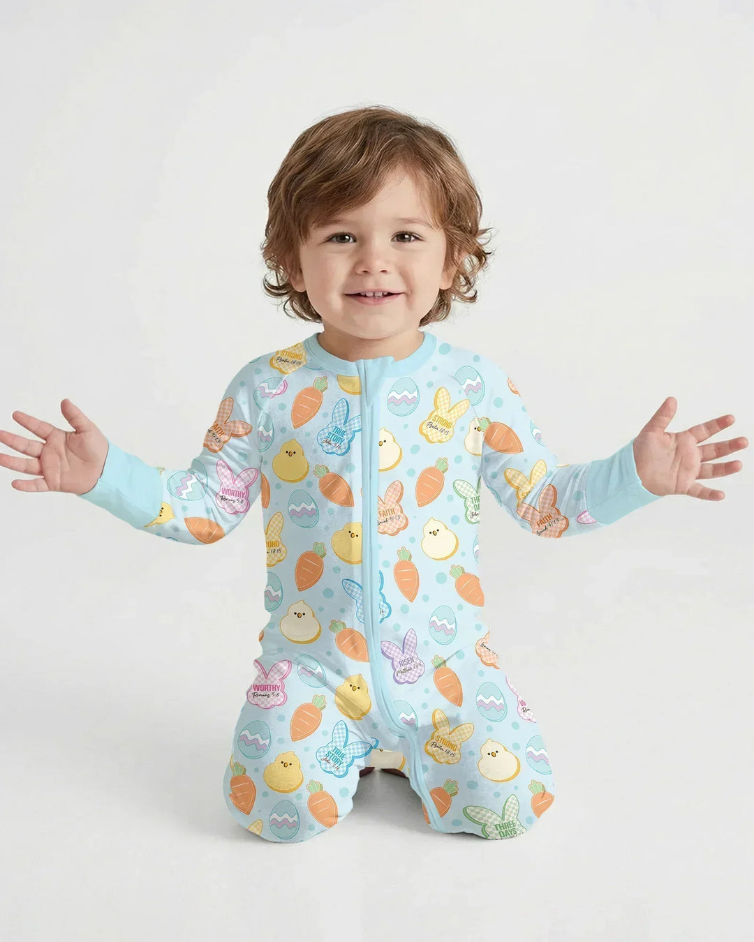 Easter Christian Bunny Bamboo Convertible Zippy