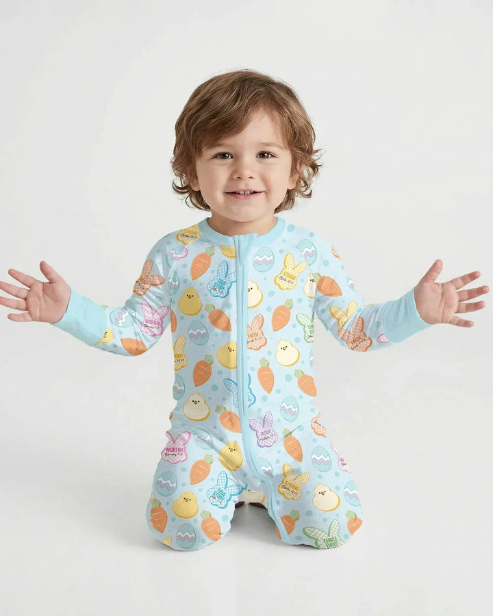 Easter Christian Bunny Bamboo Convertible Zippy
