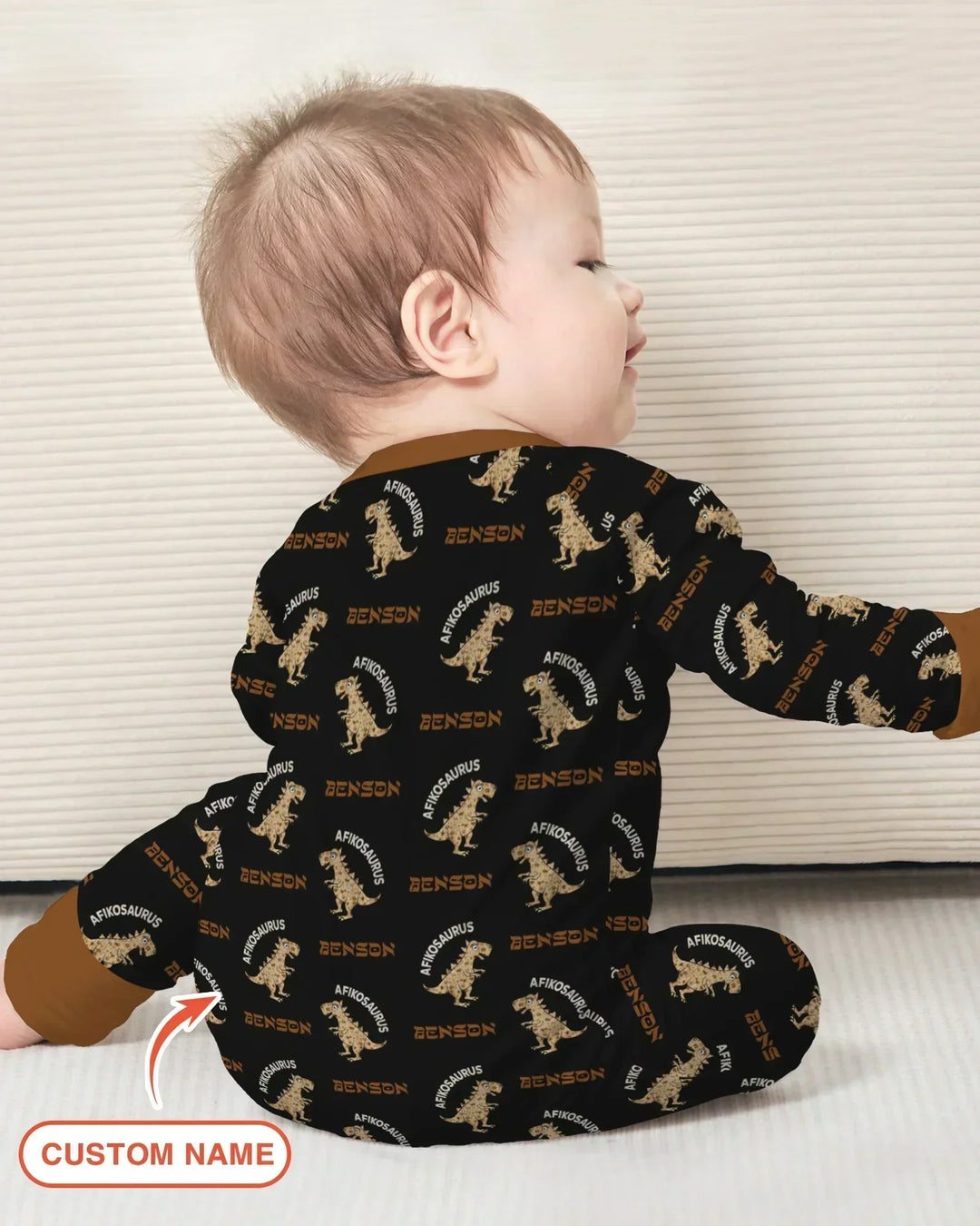 Custom Name Afikosaurus Bamboo Convertible Zippy