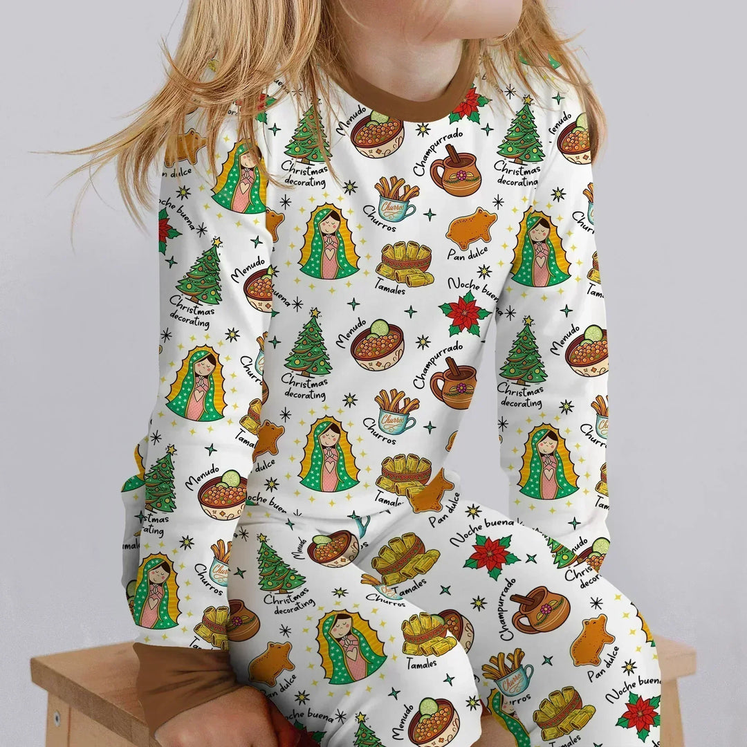 Abuelita and Pan Dulce Season Bamboo Two Piece Long Sleeve Pajama Set