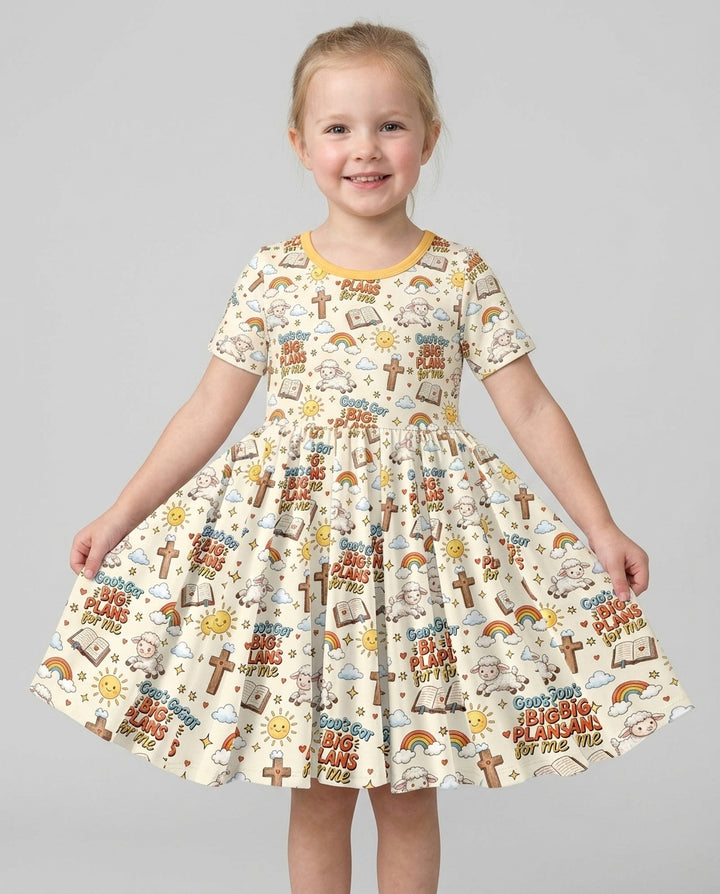 God's Got Big Plans For Me Bamboo Twirl Dress
