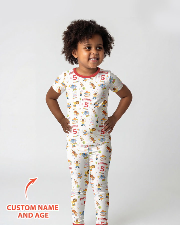 CUSTOM Template Bamboo Two Piece Short Sleeve Pyjamas Set