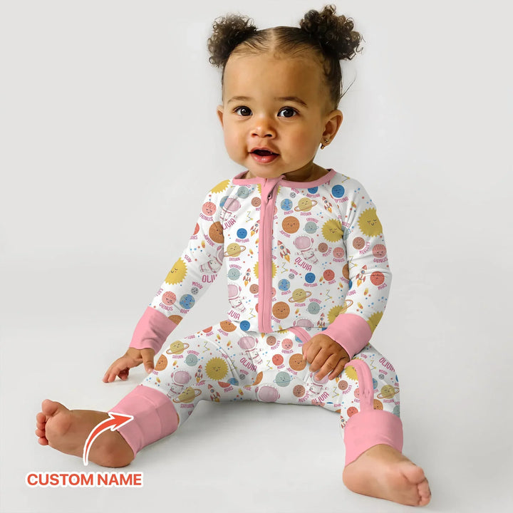 Custom Name Little's Kid into Universer Bamboo Convertible Zippy