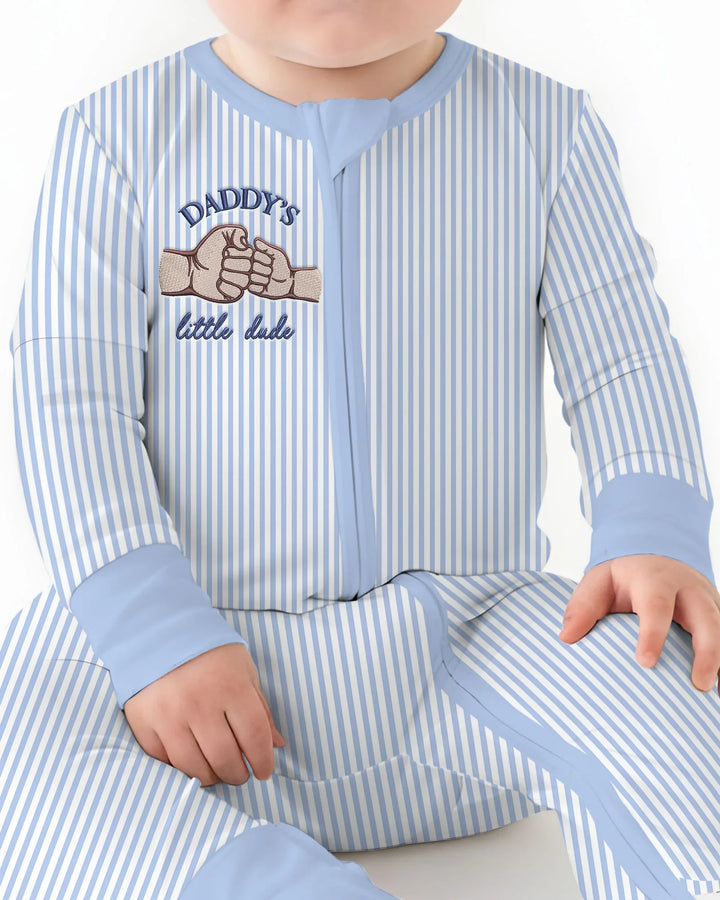 Embroidered Daddy's Little  Bamboo Convertible Zippy