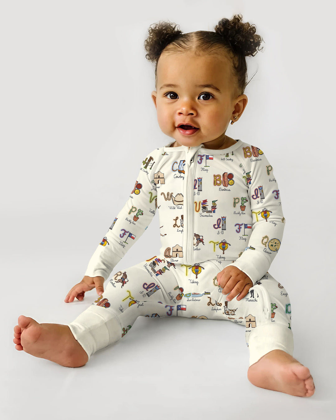 Texas Alphabet Bamboo Convertible Zippy