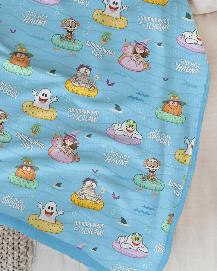 Summerween Cartoon Bamboo Blanket