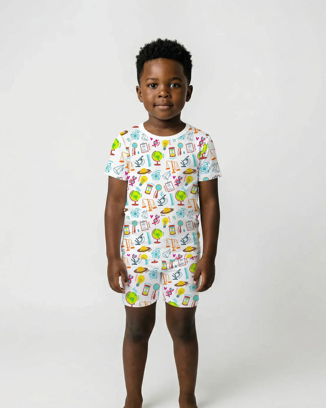 Template Bamboo Two Piece Short Sleeve Shorts Pyjamas Set