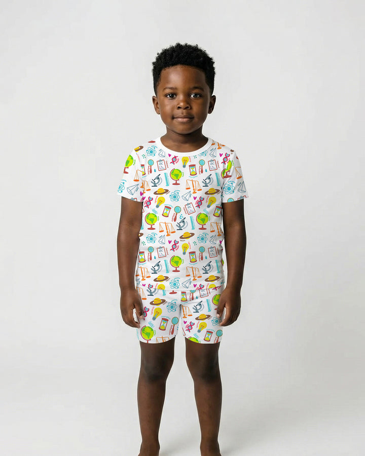 Template Bamboo Two Piece Short Sleeve Shorts Pyjamas Set