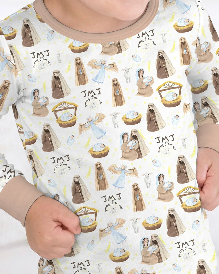 Holy Family Bamboo Two Piece Long Sleeve Pajama Set