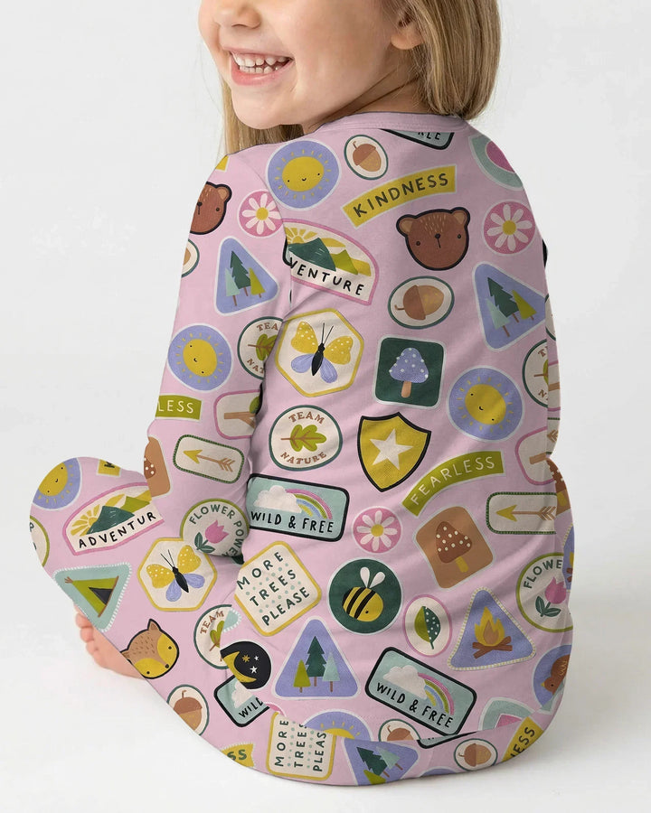 Little Explorer Bamboo Two Piece Long Sleeve Pajama Set