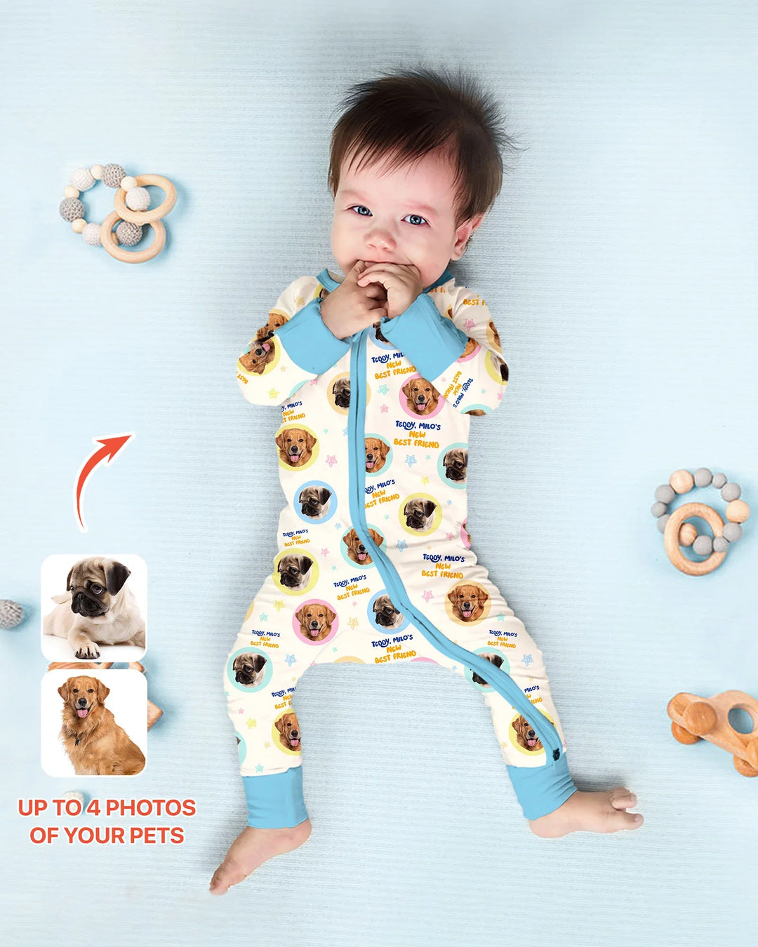 New Best Friend Custom Name And Pet Photos Convertible Zippy