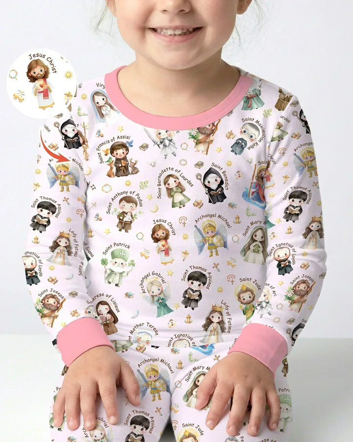 Little Saints Bamboo Two Piece Long Sleeve Pajama Set