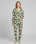 Holiday Bernese Mountain Christmas Dog Bamboo Women Pajama Set