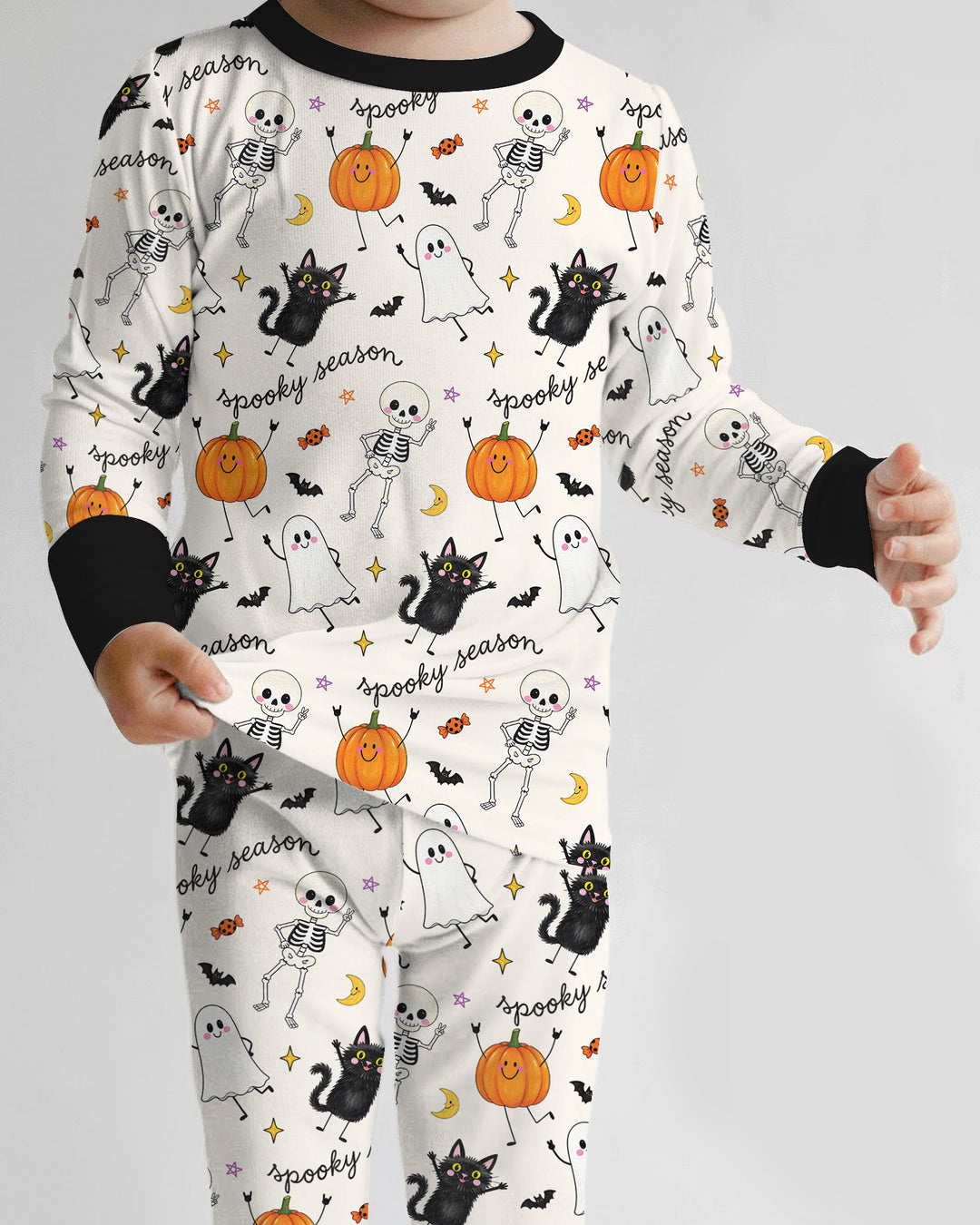 Template Bamboo Two Piece Long Sleeve Pyjamas Set