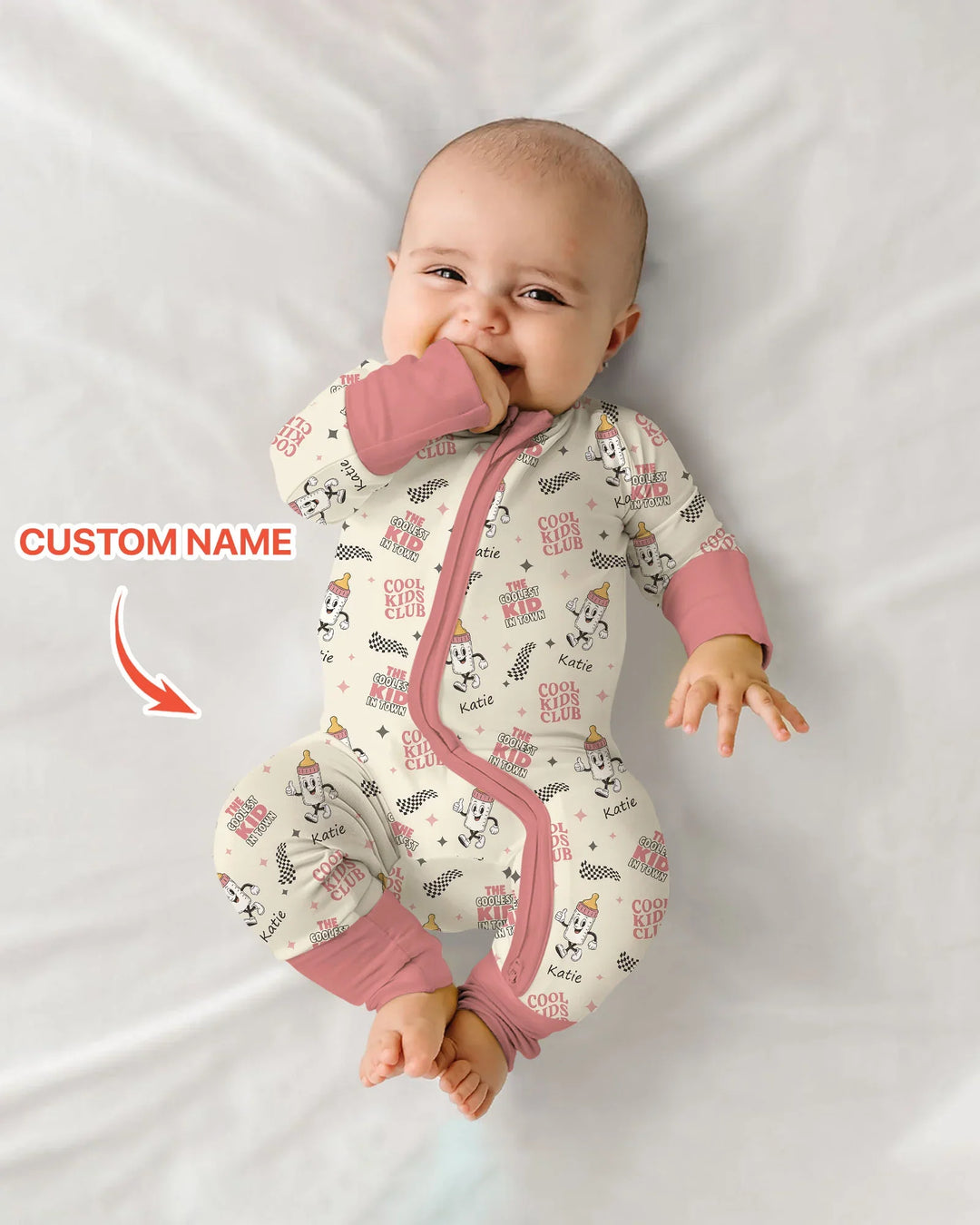 Custom Name Cool Club Daddy & Me Matching Bamboo Convertible Zippy