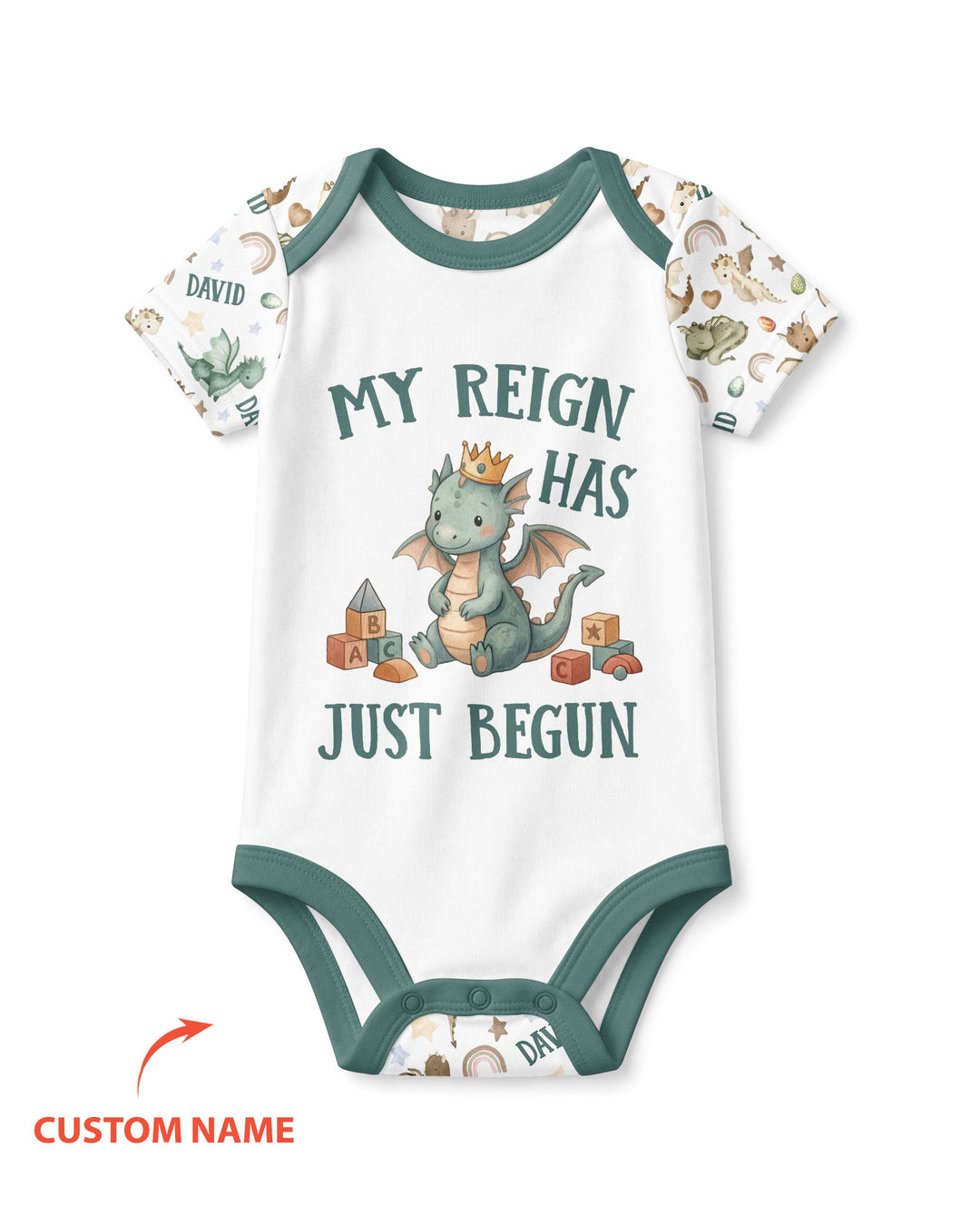 My Reign Has Just Begun Custom Name Bamboo Bodysuit
