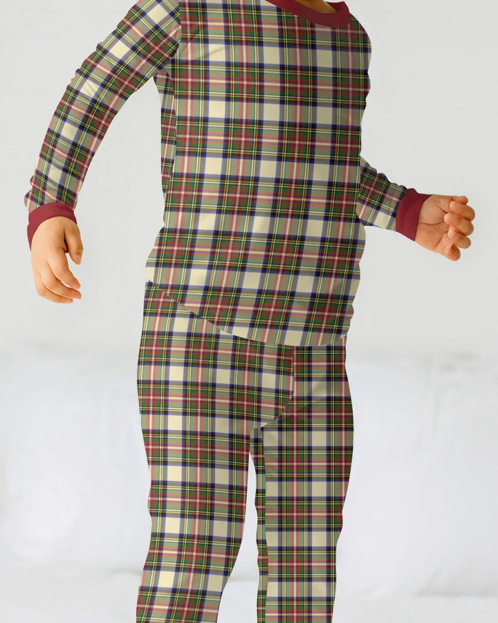 Cozy Evergreen Plaid Bamboo Two Piece Long Sleeve Pajama Set