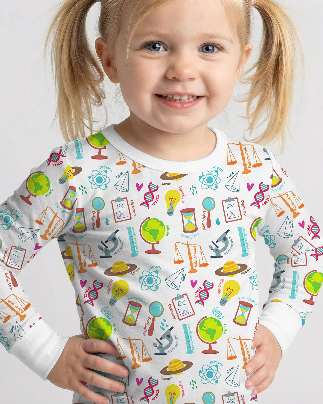 Template Bamboo Two Piece Long Sleeve Pyjamas Set