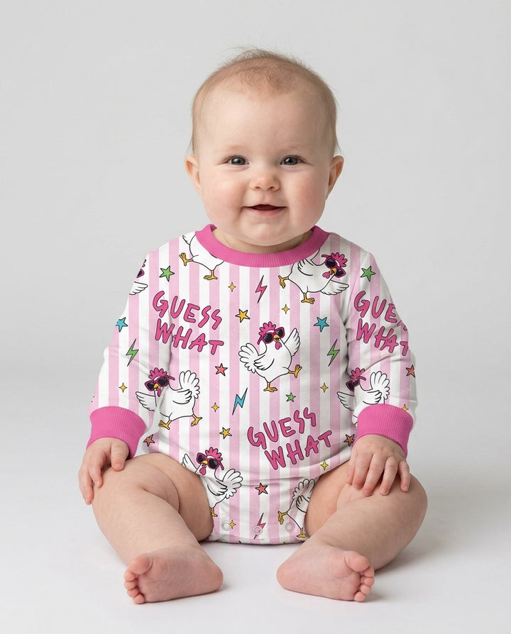 Guess What Chicken Butt! Bamboo Bubble Romper